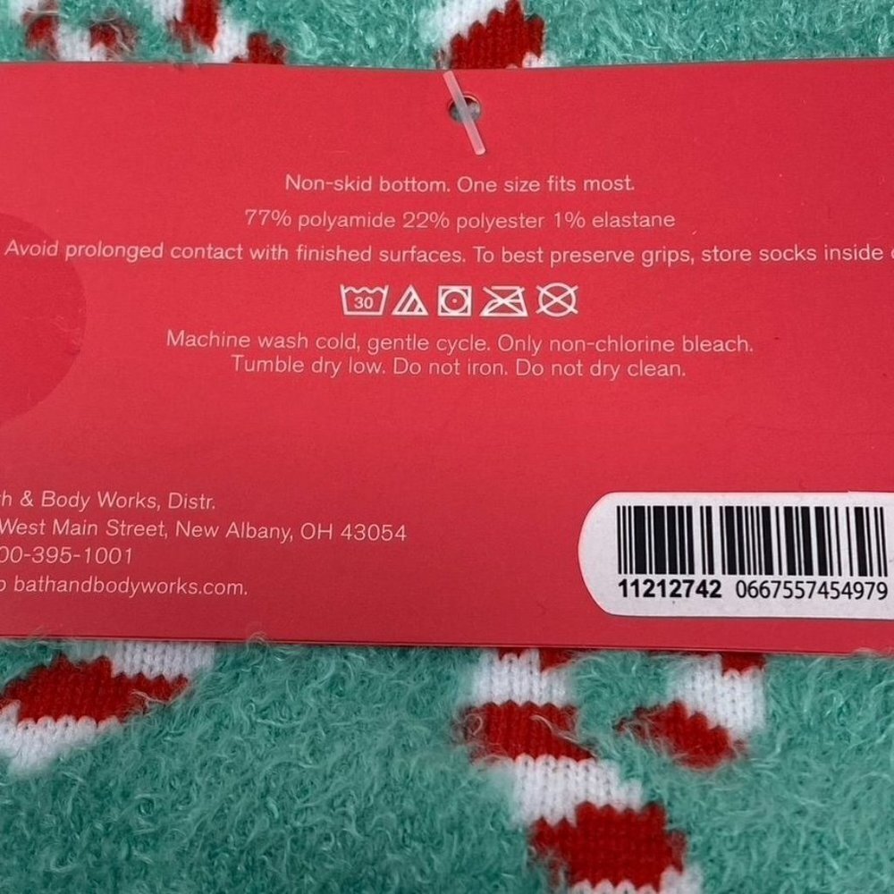 Bath & Body Works Winter Holiday Shea-Infused Lounge Socks OS  B34 - Picture 9 of 13